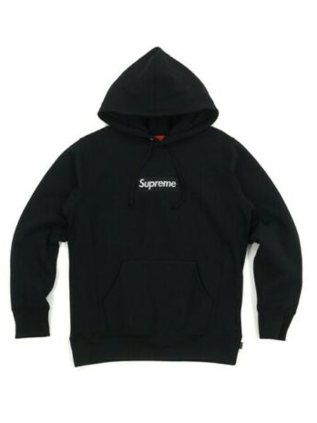 シュプリーム Swarovski Box Logo Hooded Sweatshirt